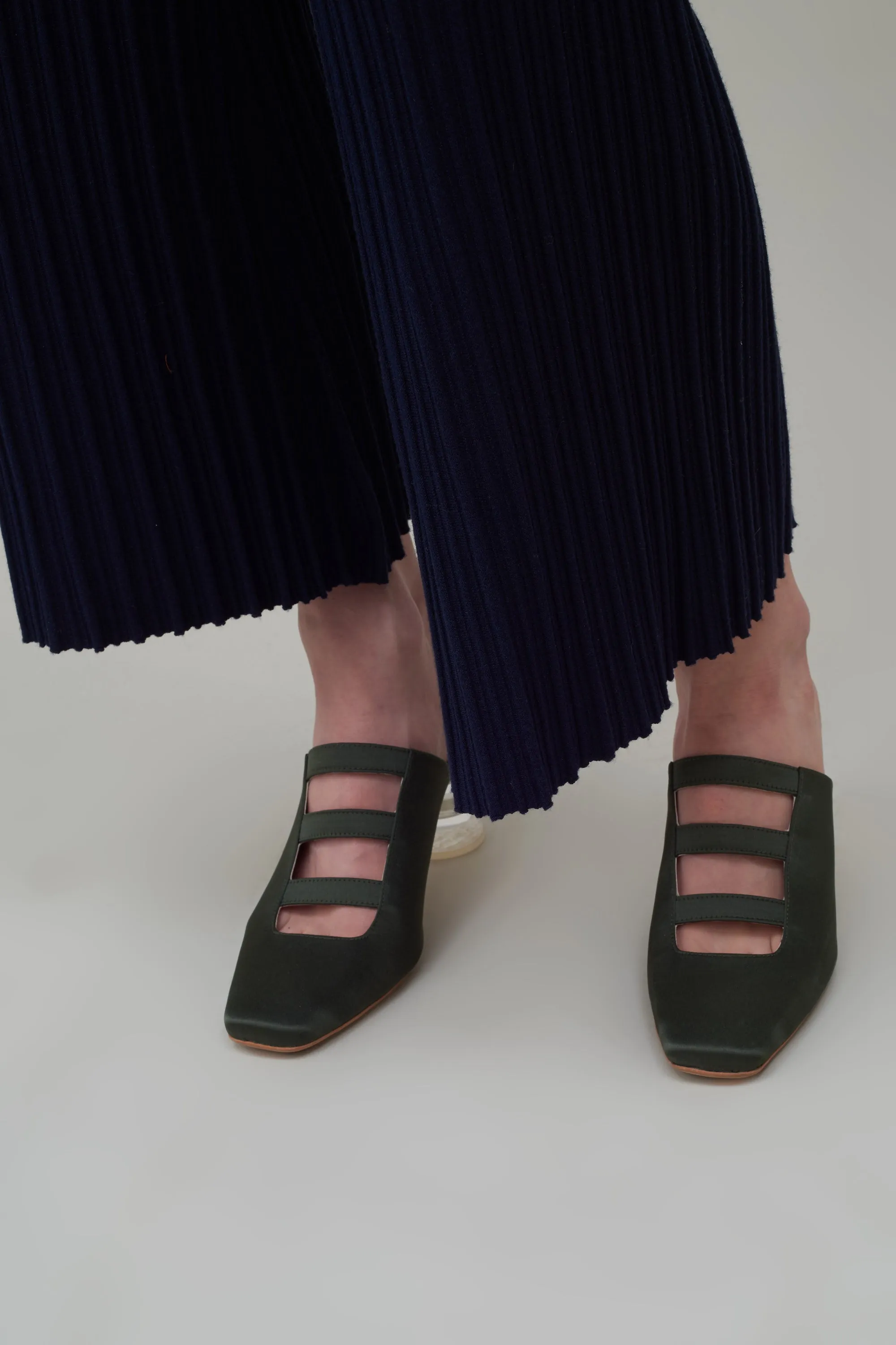 ACCORDION KNIT CULOTTES - MIDNIGHT