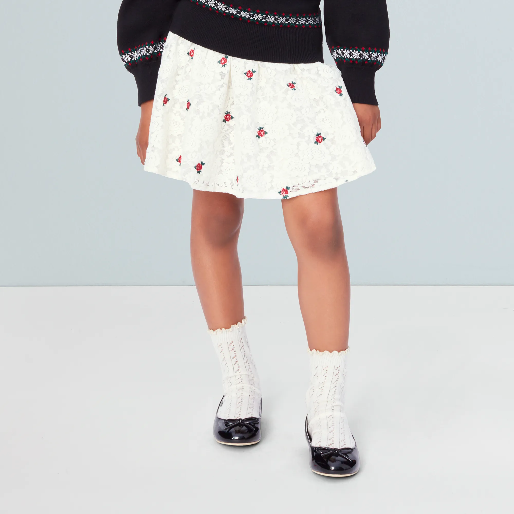 American Girl® x Janie and Jack Holiday Rose Skirt for Girls