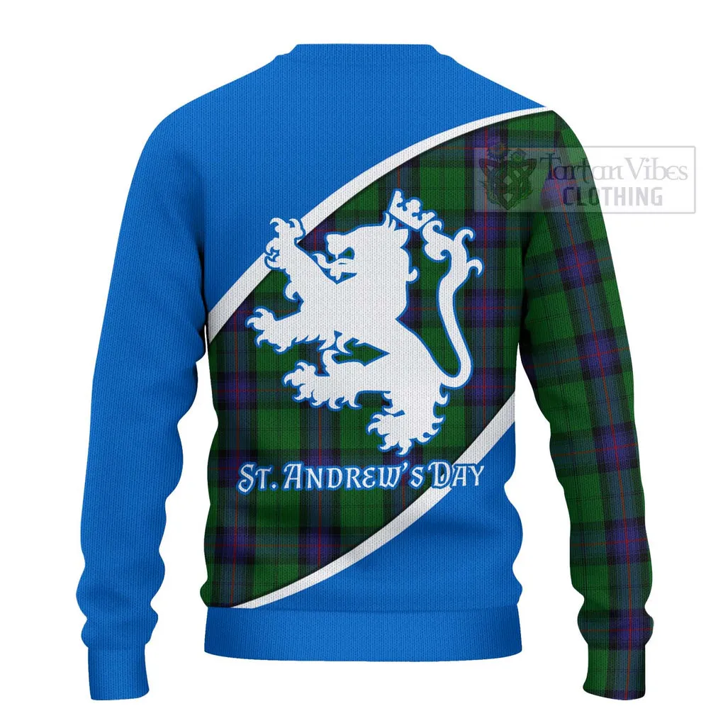 Armstrong Family Crest Tartan Ugly Sweater Celebrate Saint Andrew's Day in Style