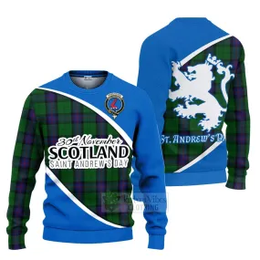 Armstrong Family Crest Tartan Ugly Sweater Celebrate Saint Andrew's Day in Style