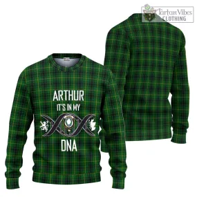 Arthur Tartan Ugly Sweater with Family Crest DNA In Me Style