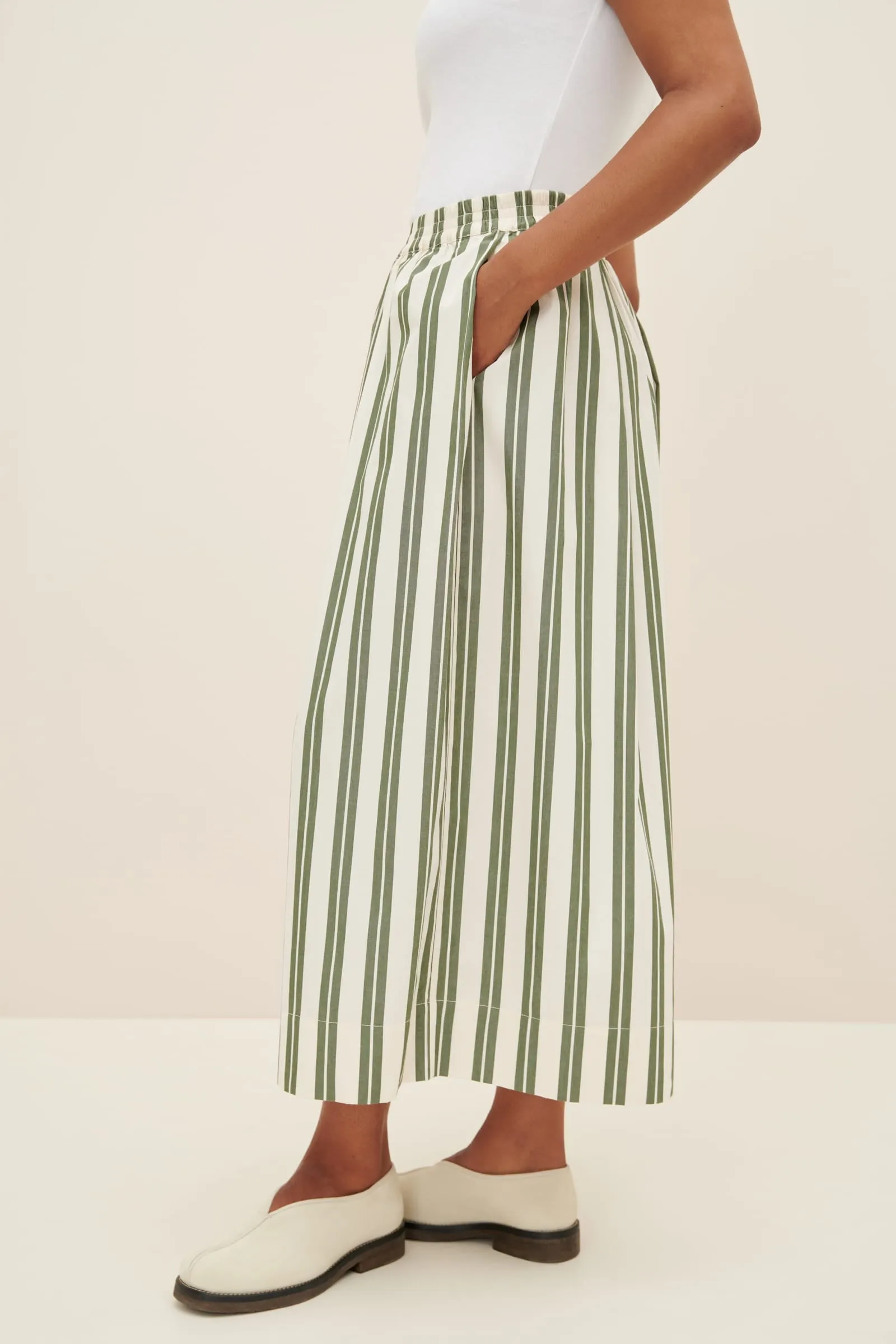 Athena Pant - Forest Stripe