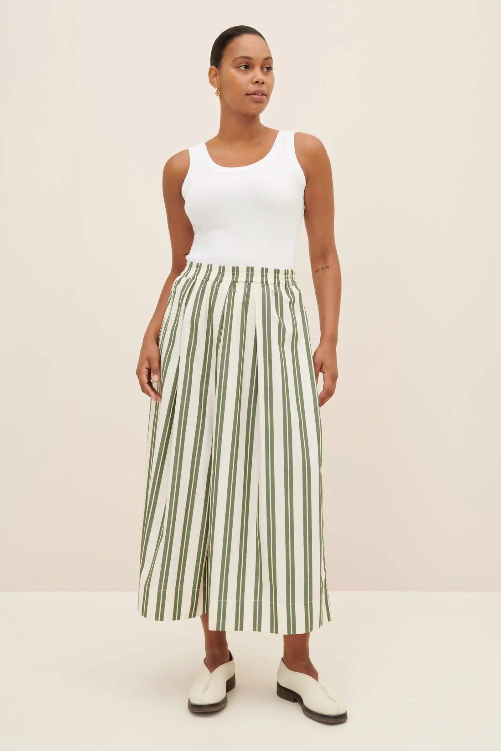 Athena Pant - Forest Stripe