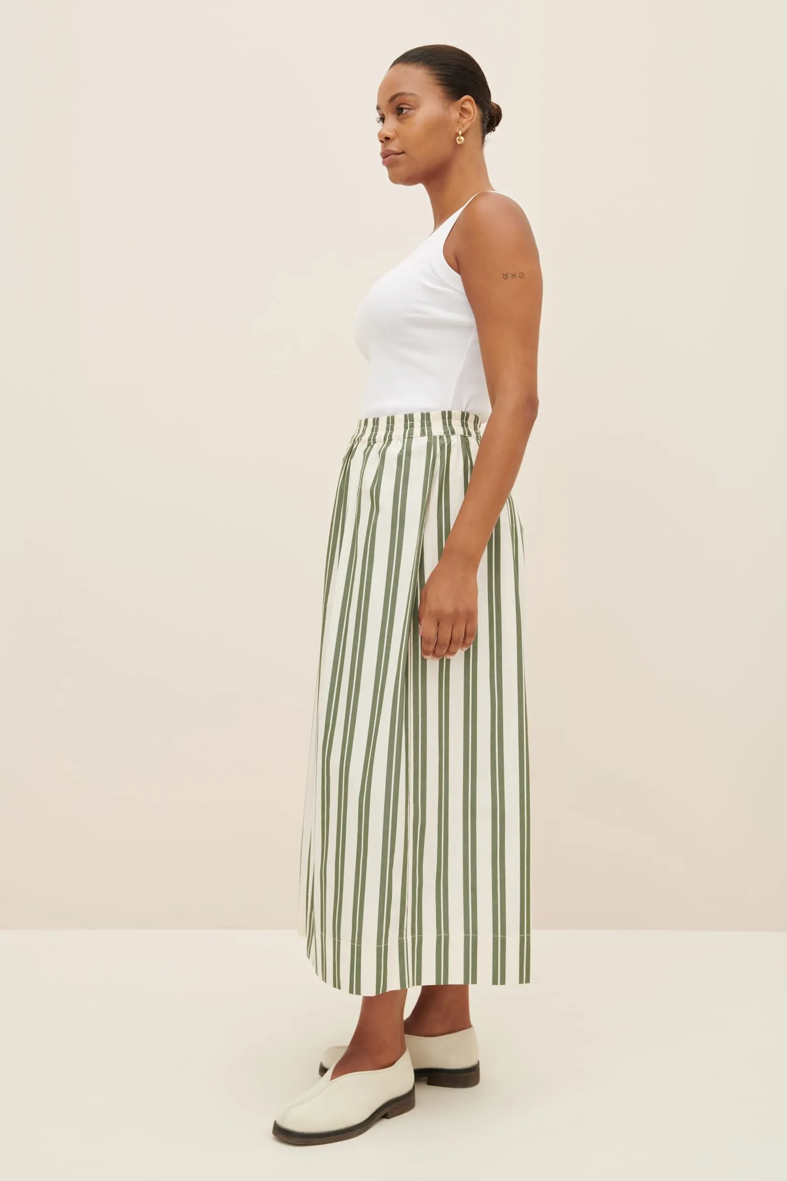 Athena Pant - Forest Stripe