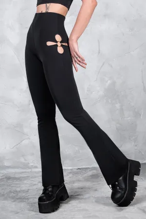 Back To Black Cutout Flora Pants