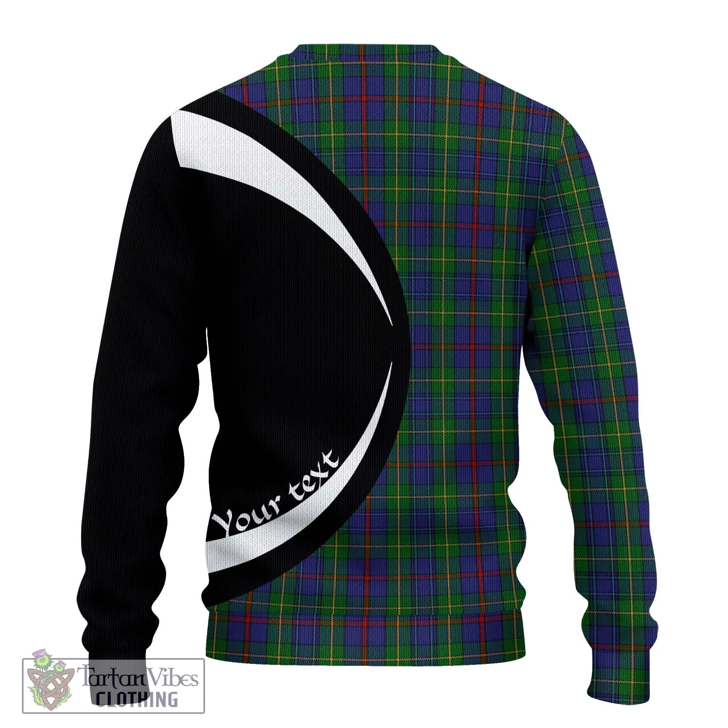 Bailey Tartan Ugly Sweater with Family Crest Circle Style