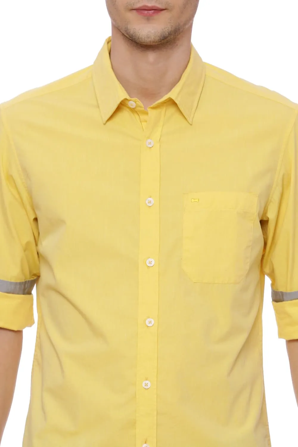 Basics Slim Fit Fil A Fil Shirt