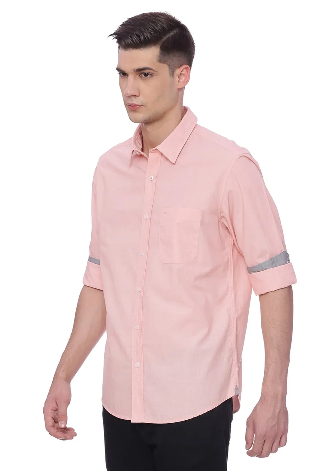 Basics Slim Fit Fil A Fil Shirt