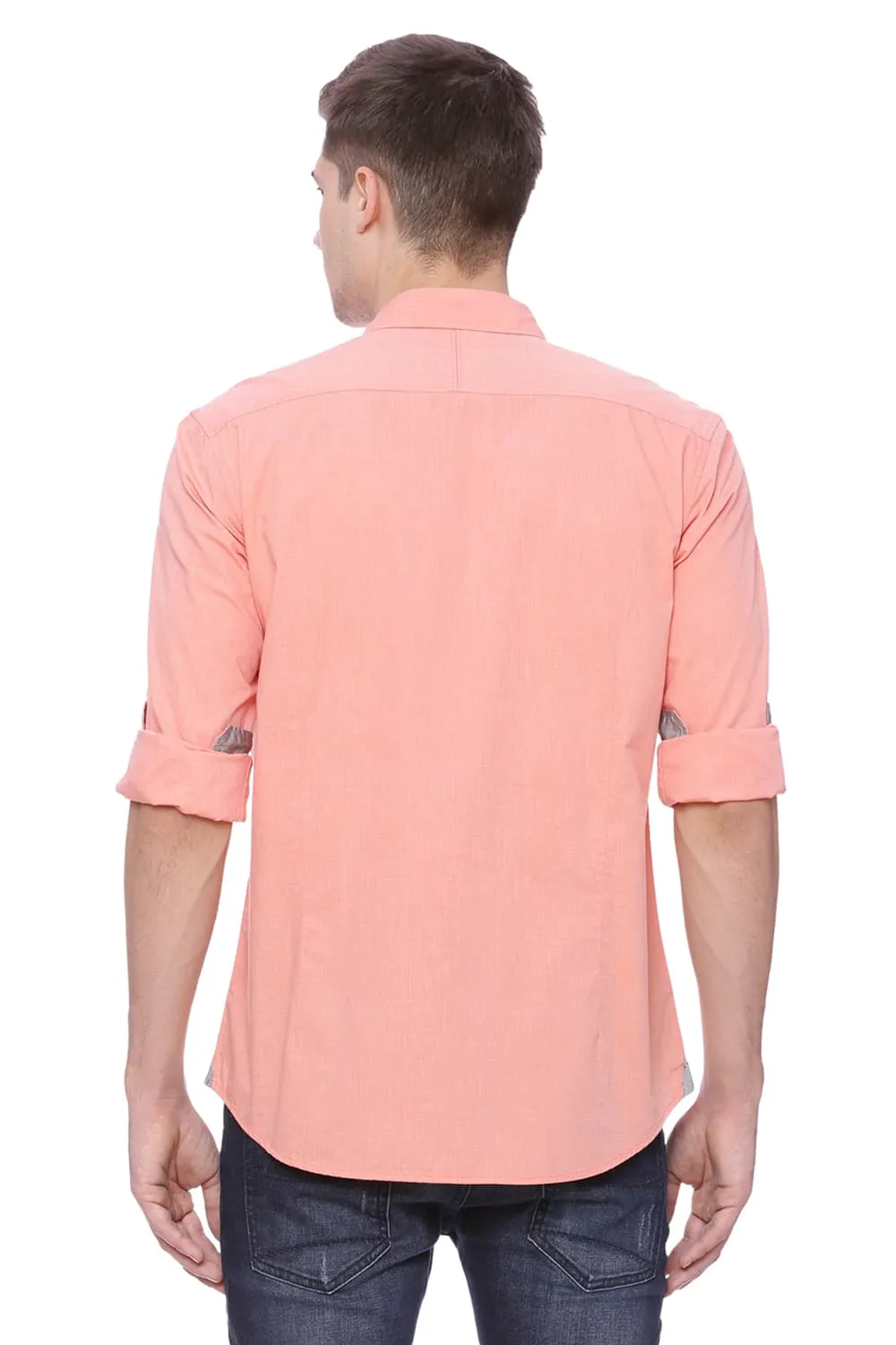 Basics Slim Fit Fil A Fil Shirt