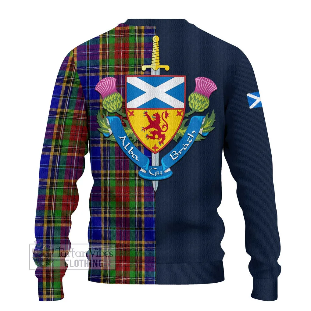 Beattie Tartan Ugly Sweater with Scottish Lion Royal Arm Half Style