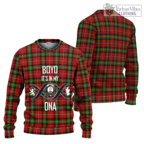 Boyd Tartan Ugly Sweater with Family Crest DNA In Me Style