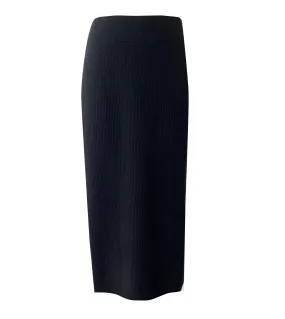 BRUNELLO CUCINELLI Cashmere Stretch Ribbed Midi Skirt