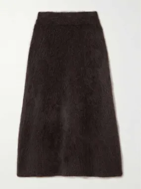 Cashmere midi skirt