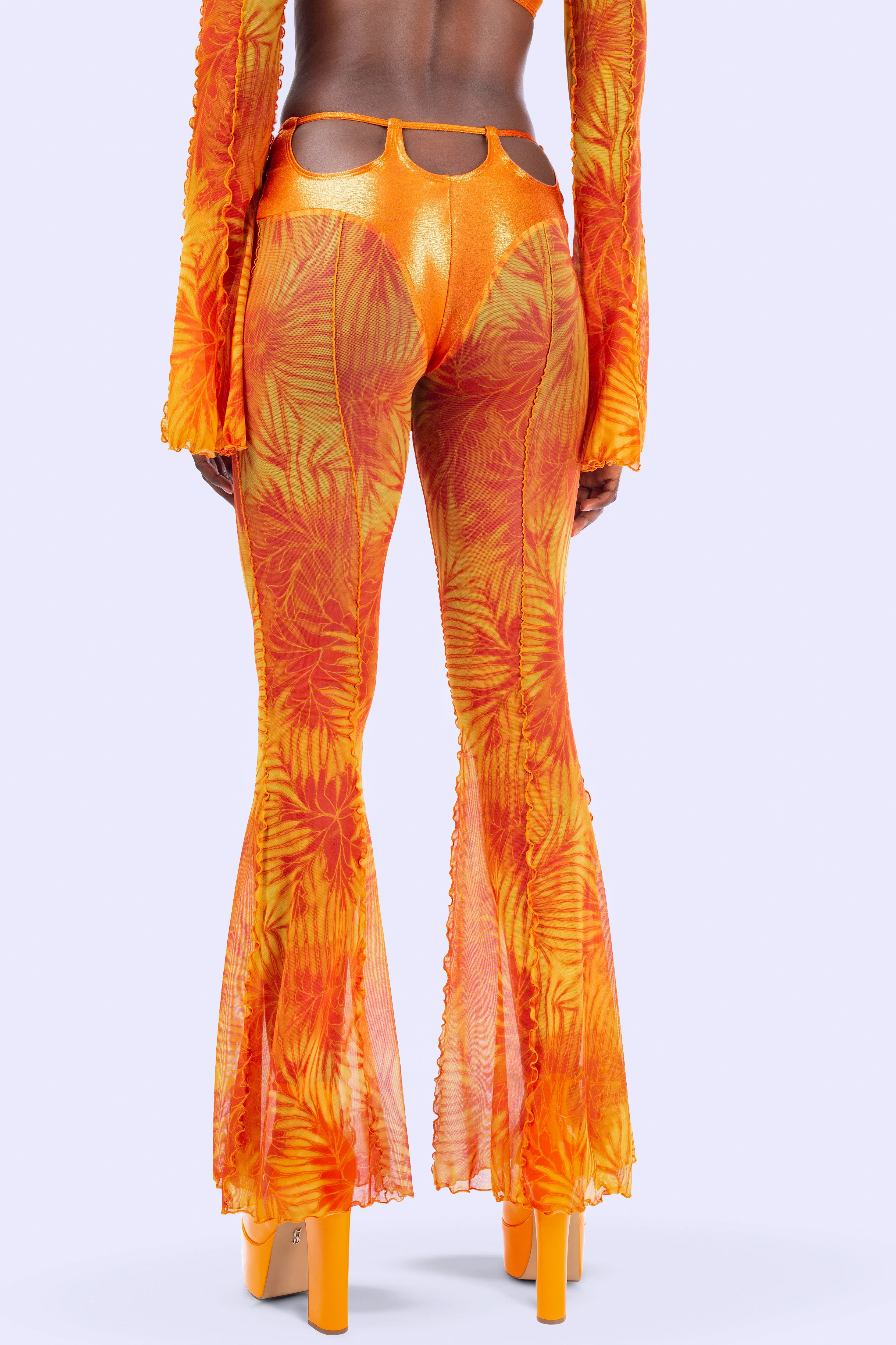 Citrine Bikini Bell Bottoms Pants Set