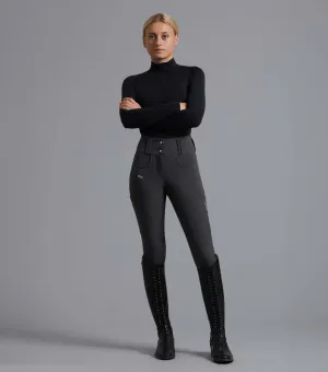 Coco II Ladies Gel Full Seat Riding Breeches Anthracite