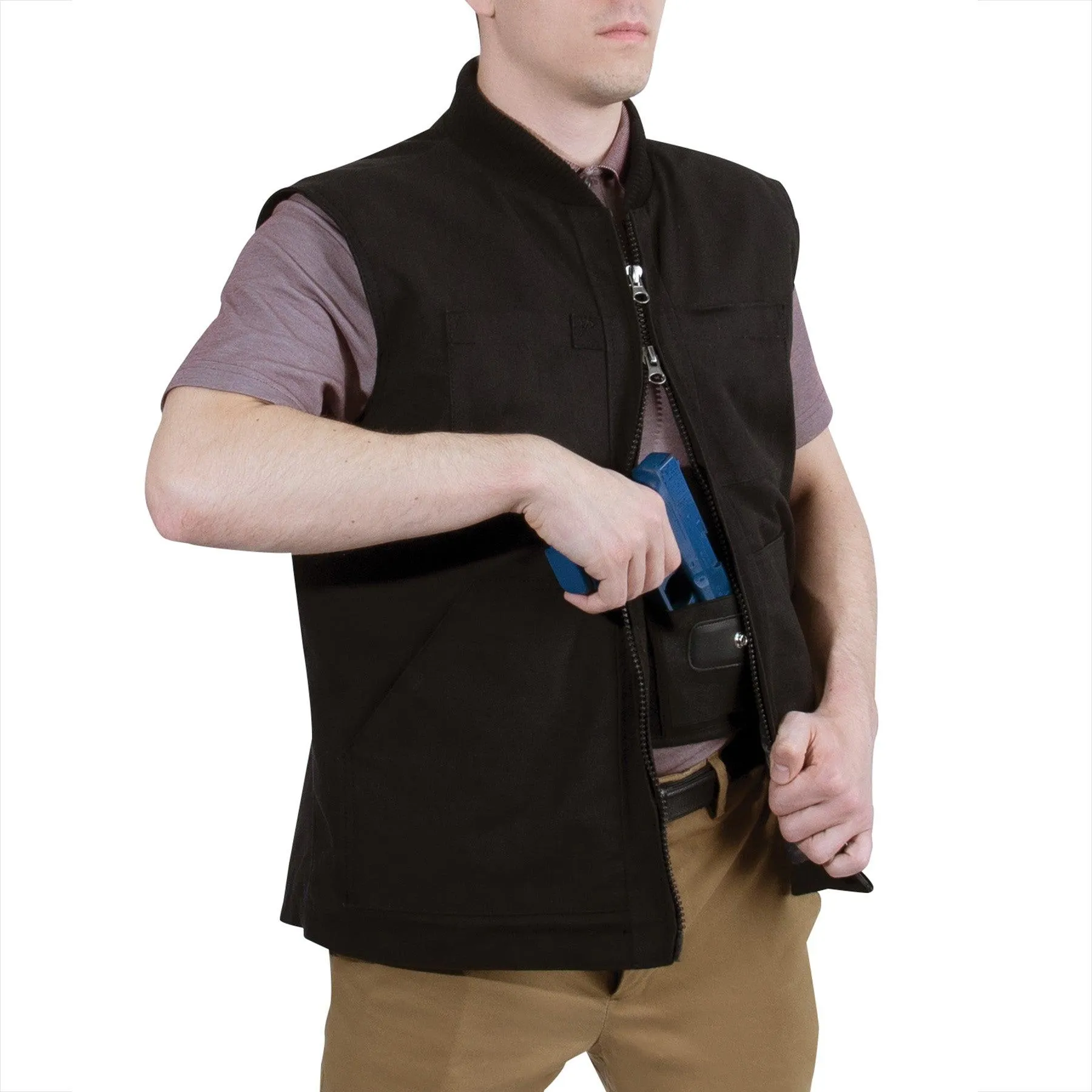 Concealed Carry Backwoods Canvas Vest