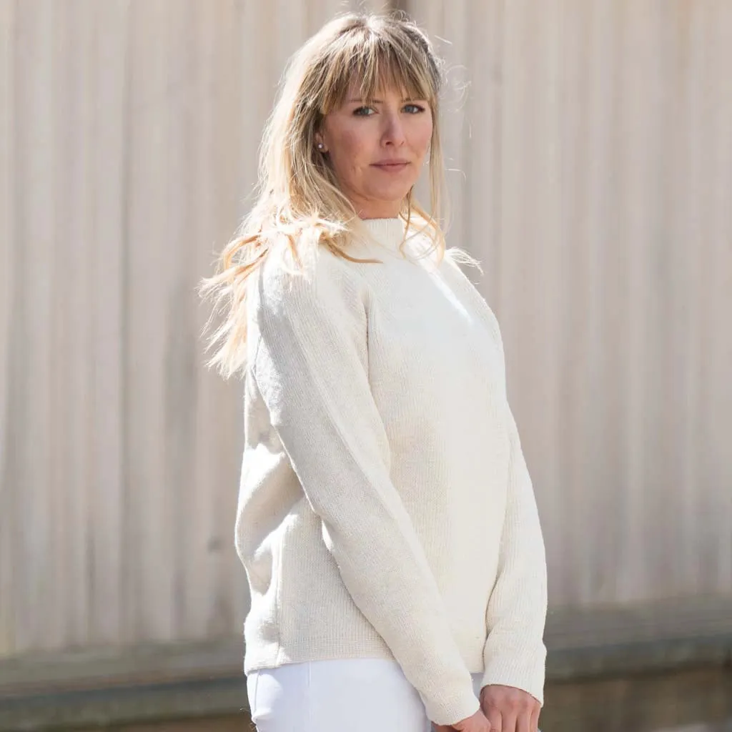 Cream Boatneck Sweater