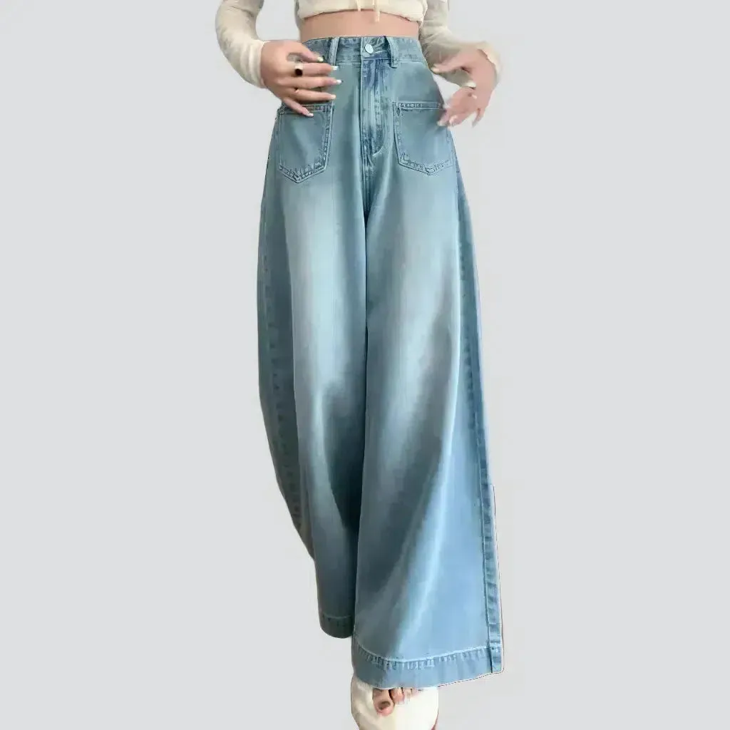 Culottes high-waist jeans
 for women