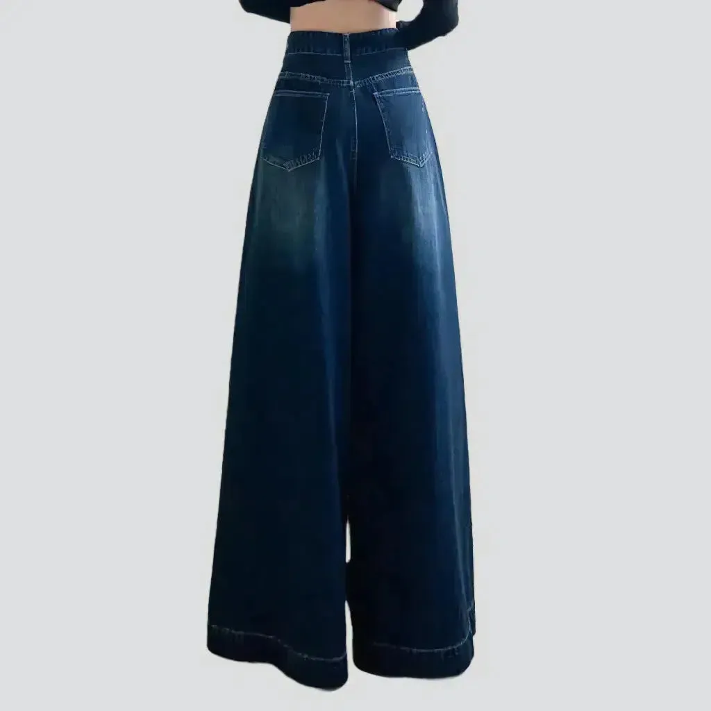 Culottes high-waist jeans
 for women