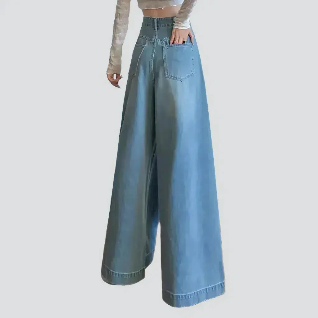 Culottes high-waist jeans
 for women