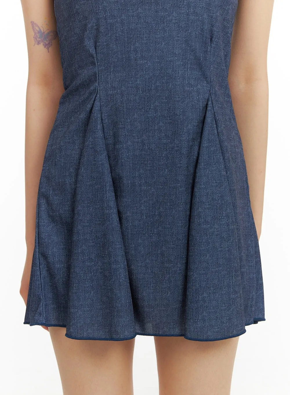 Denim Sleeveless Mini Dress CY414