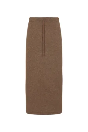 DRAWSTRING MIDI SKIRT