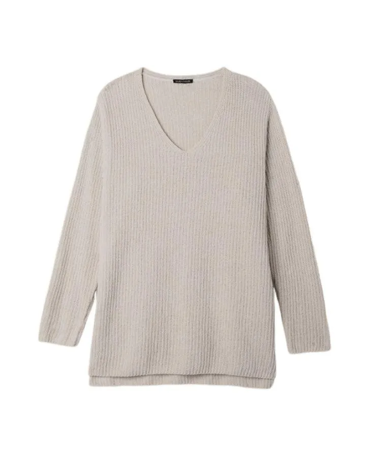 Eileen Fisher Organic Cotton Chenille V-Neck Sweater