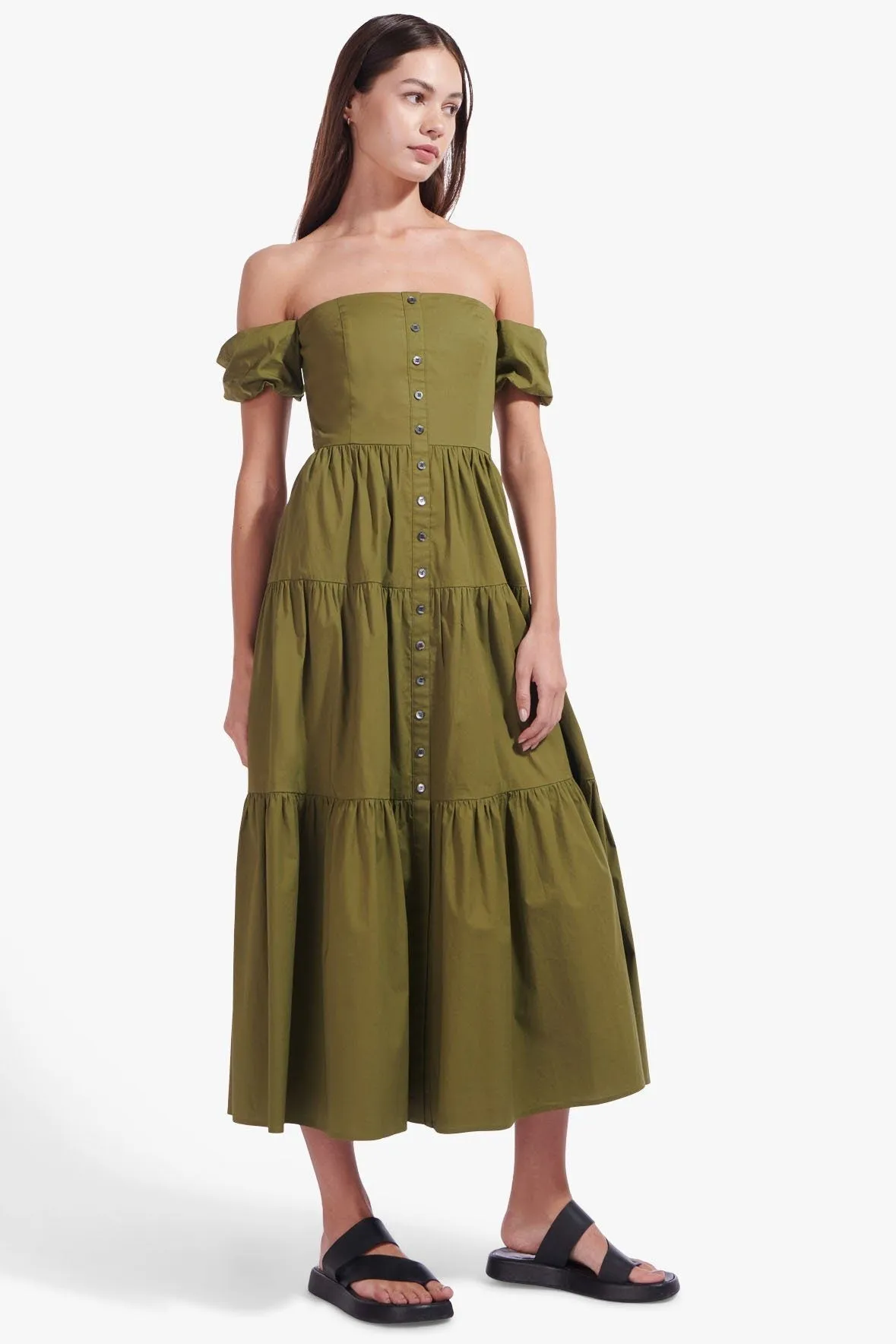 ELIO DRESS | OLIVE