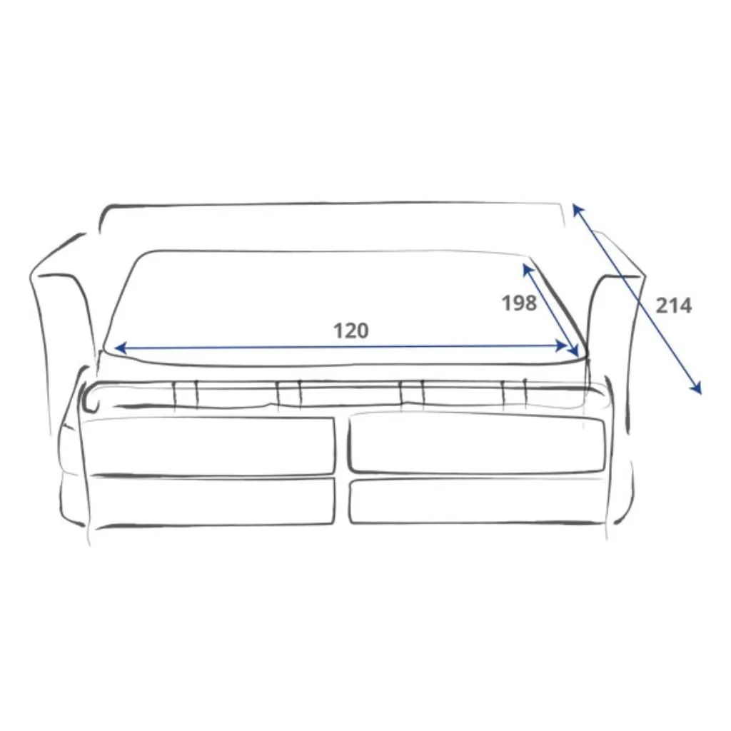 Eve Opulence Granite 2-Seater Sofabed by Sweet Dreams