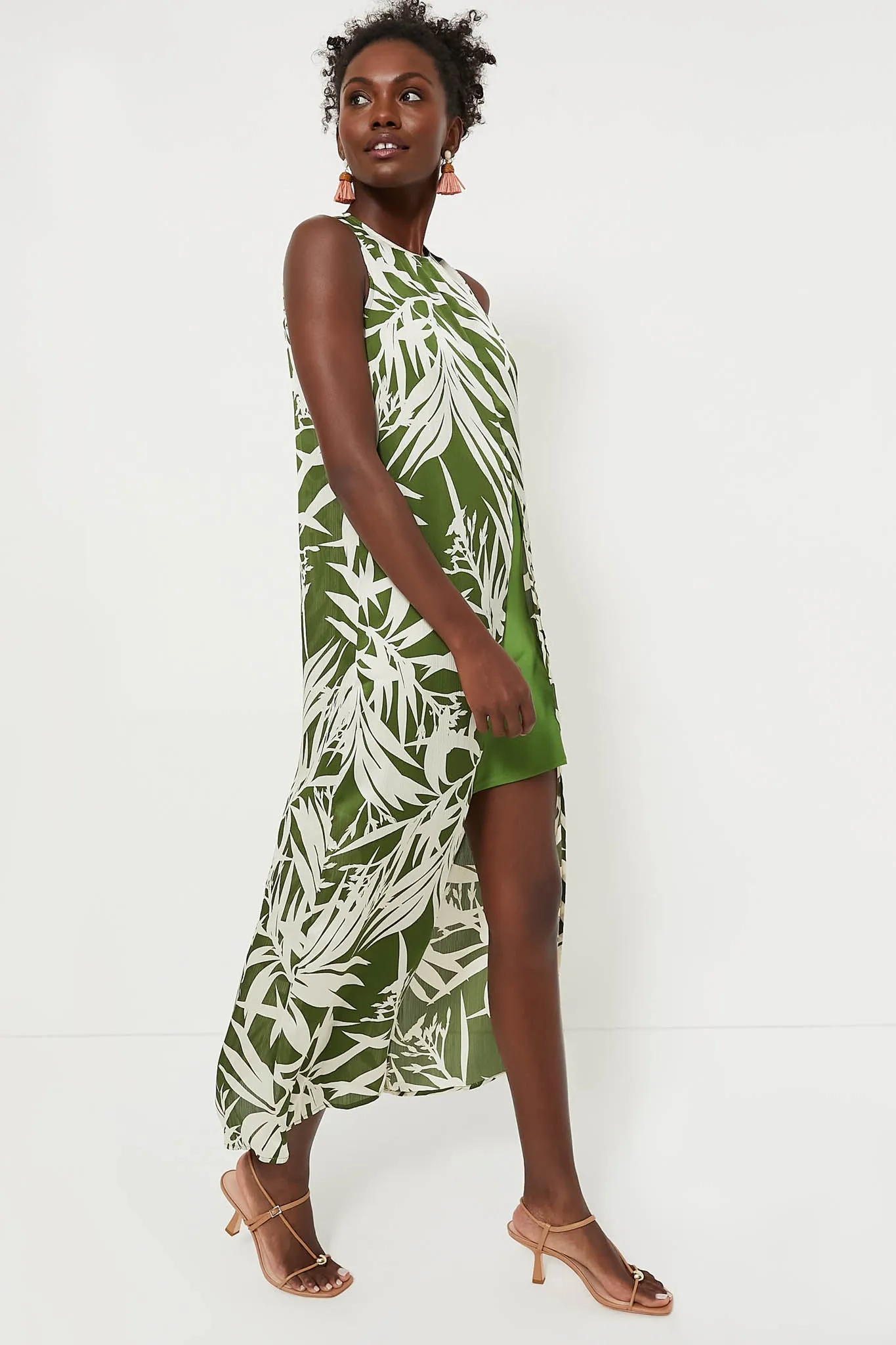 Fern Floral Overlay Octavia Maxi Dress