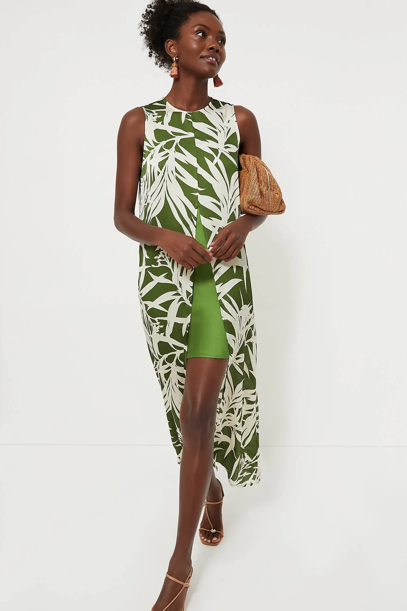 Fern Floral Overlay Octavia Maxi Dress