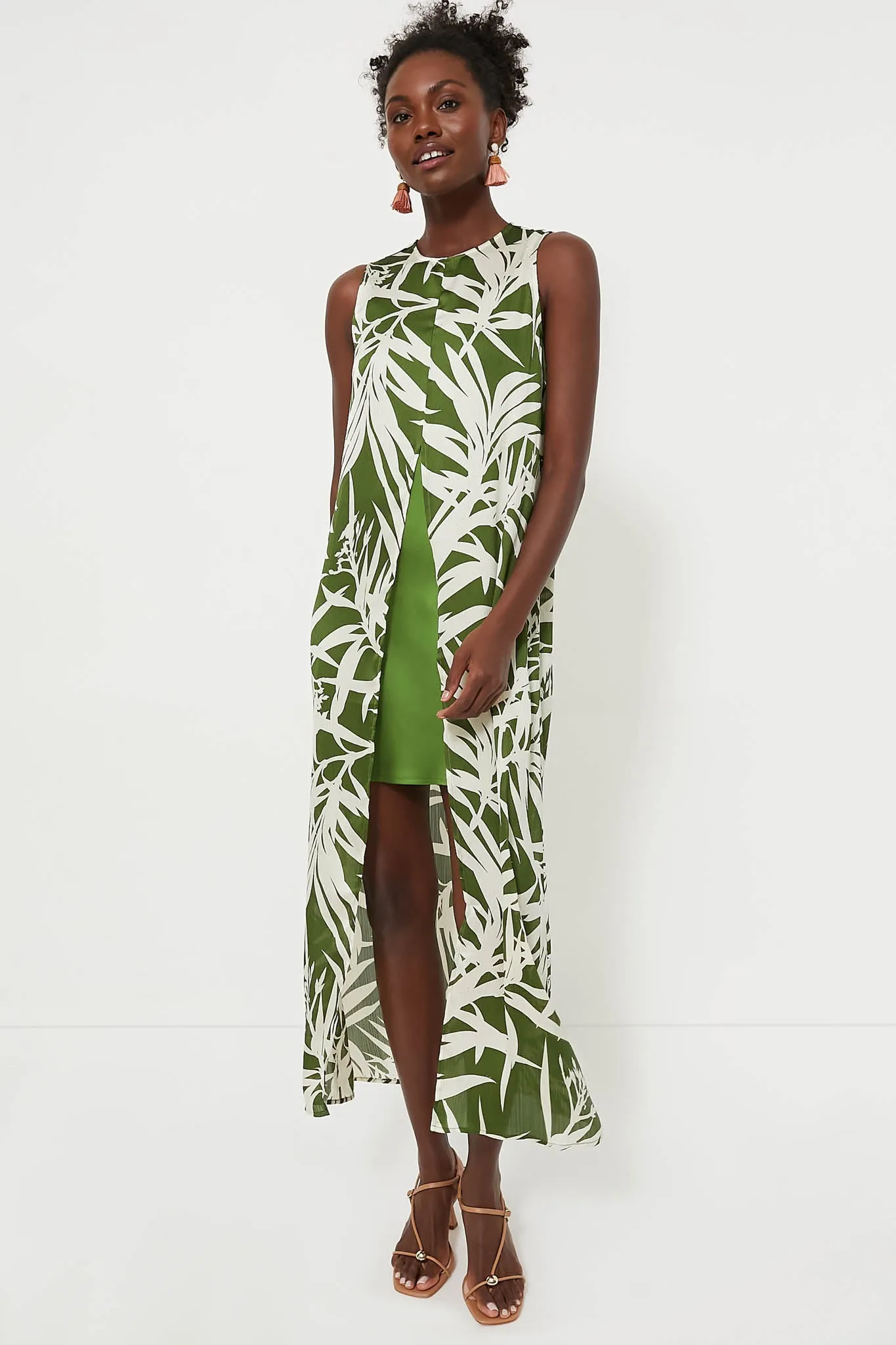 Fern Floral Overlay Octavia Maxi Dress