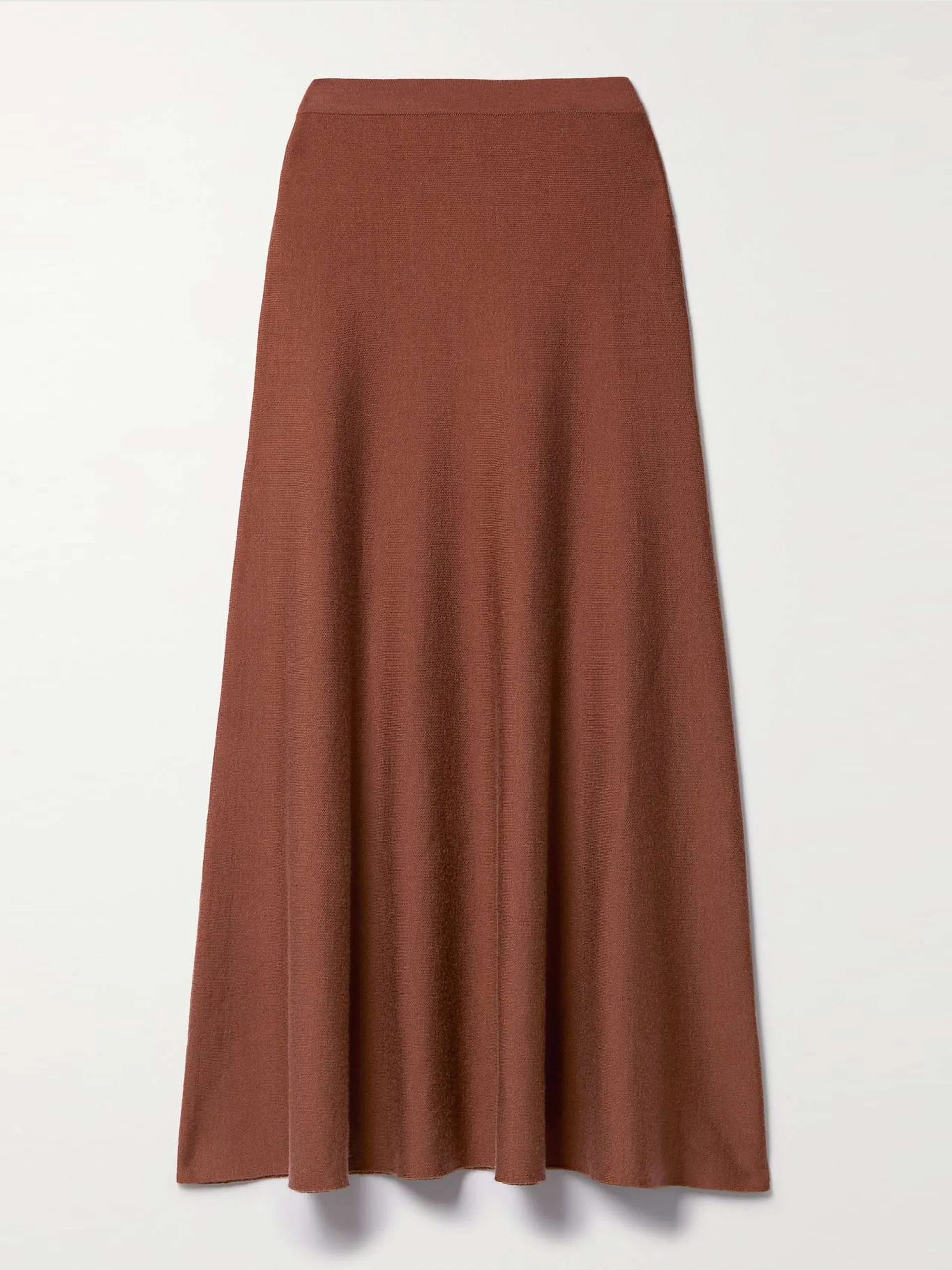 Freddie wool and cashmere-blend midi skirt