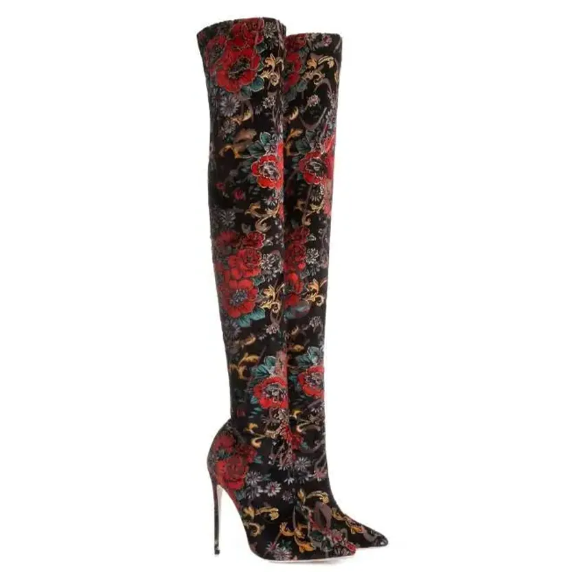 Funki Buys | Boots | Women's Bohemian Long Stretch Cloth Boot