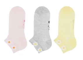 Girls Trainer Socks Daisy 3Pk (2-10yrs)