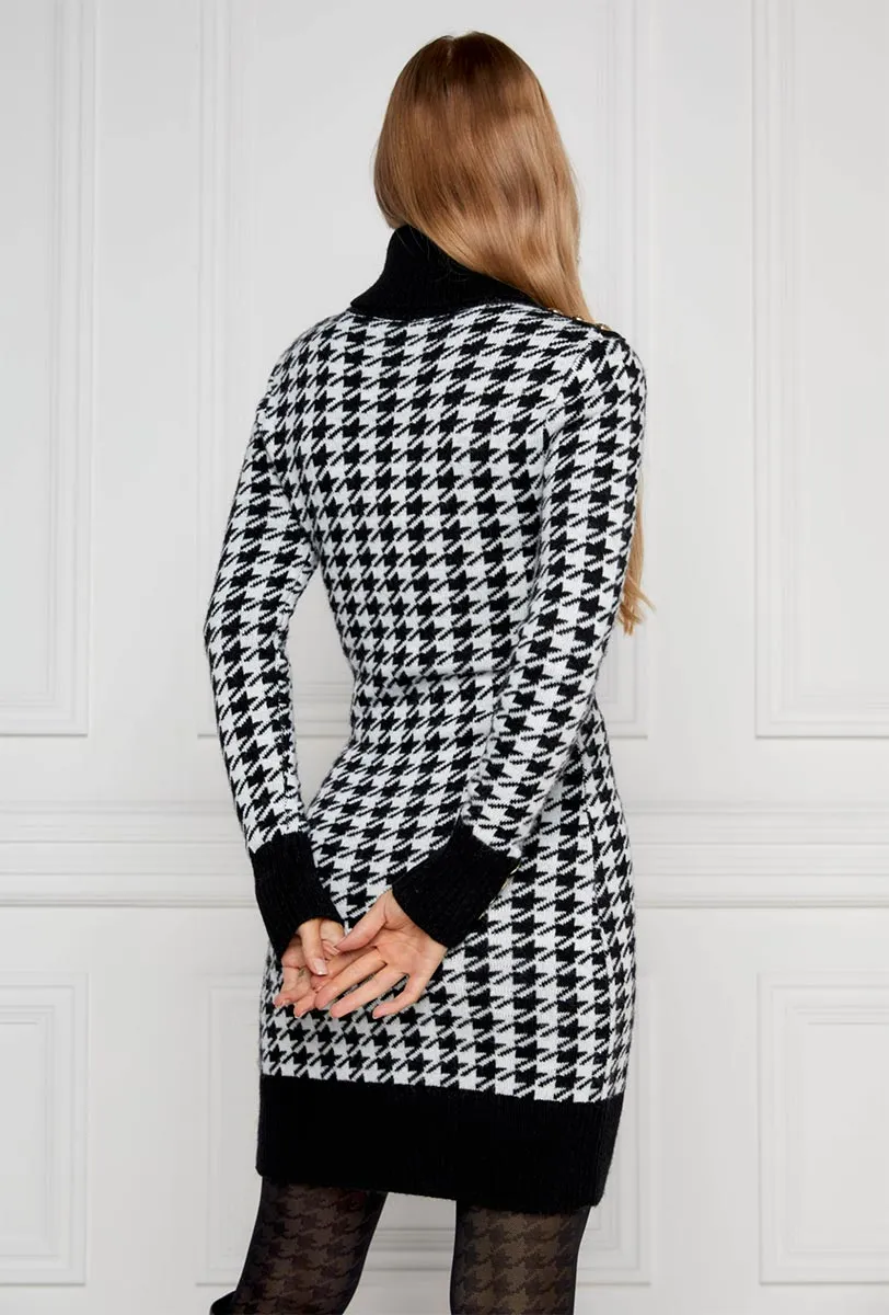 Holland Cooper Heritage Jumper Dress in Houndstooth