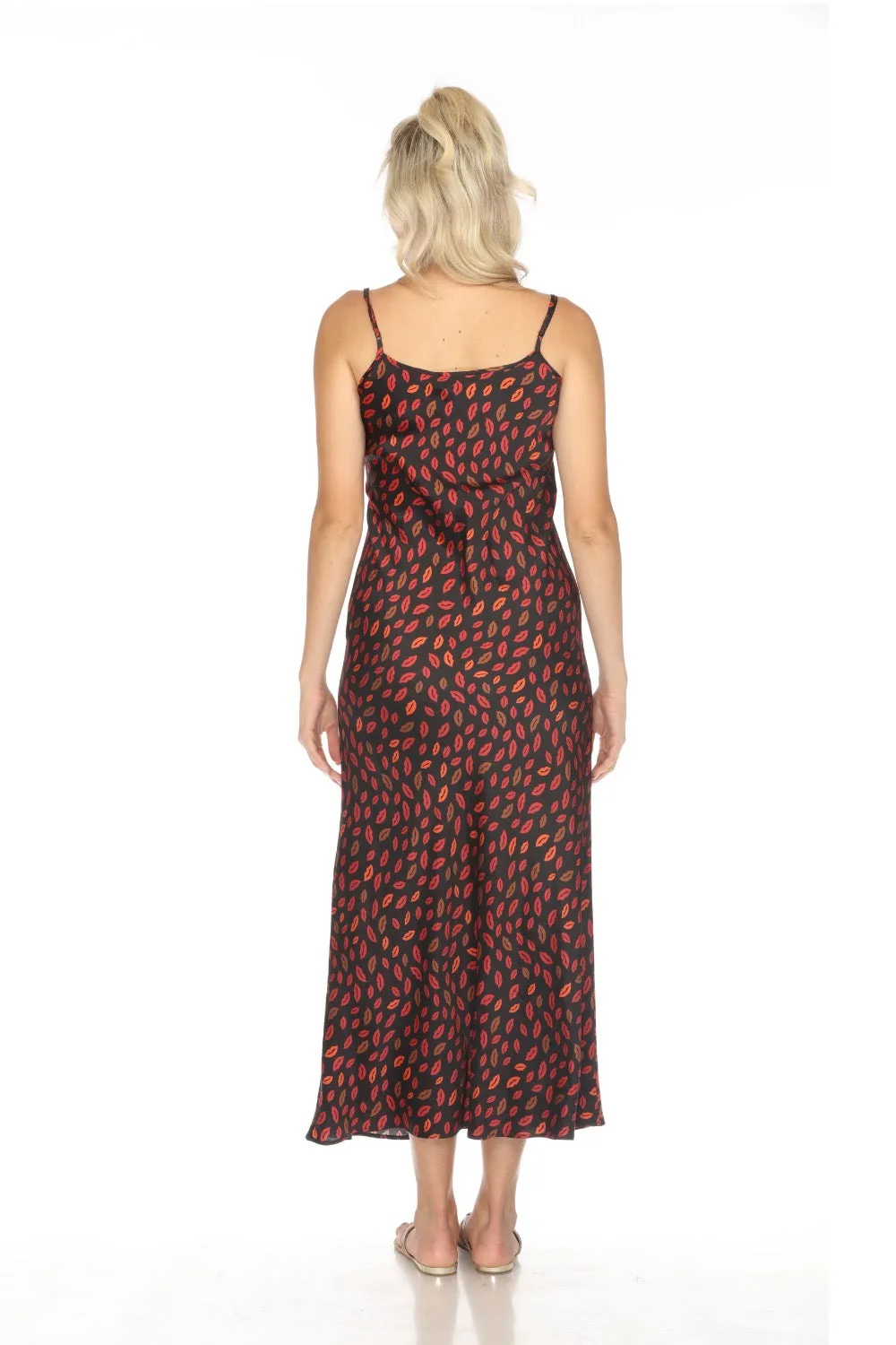 Johnny Was Workshop Amora Silk Maxi Slip Dress W38823 Boho Chic