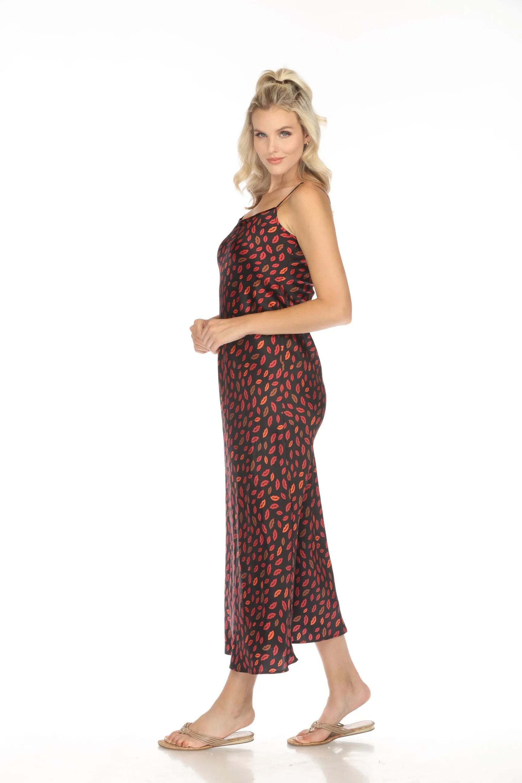 Johnny Was Workshop Amora Silk Maxi Slip Dress W38823 Boho Chic