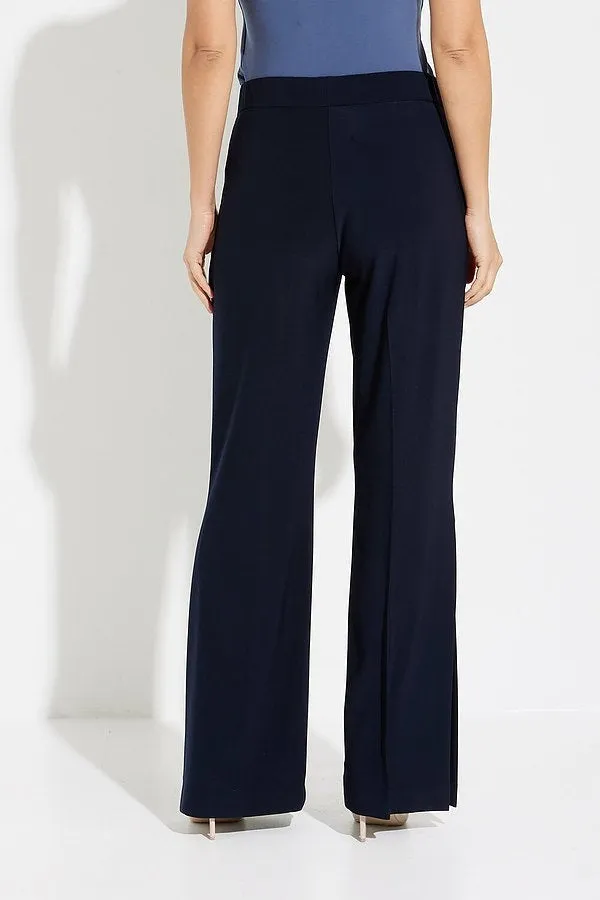 Joseph Ribkoff Navy Pintuck High Rise Pants