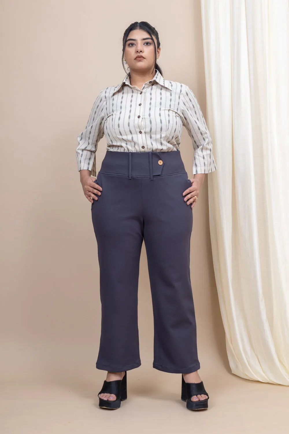 Lady Leader high waist Pants with pockets