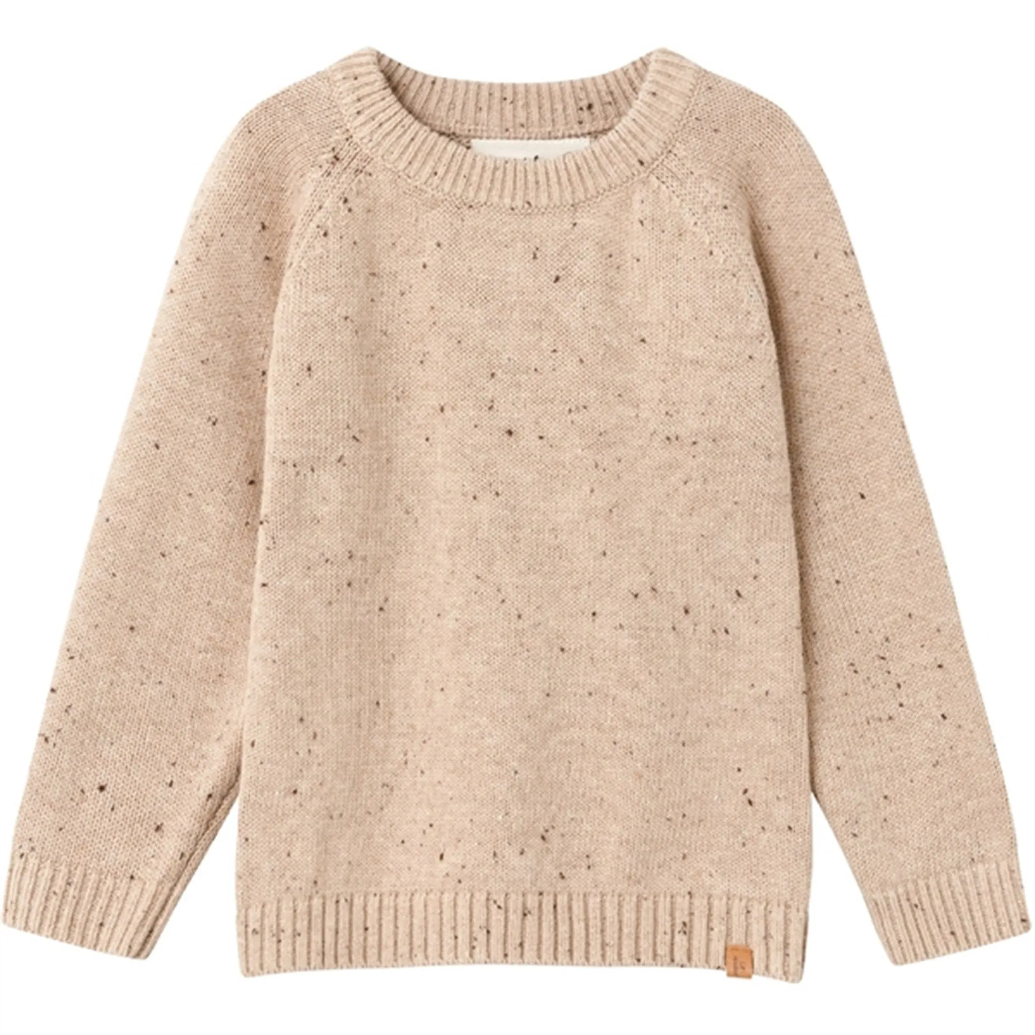 Lil'Atelier Warm Sand Melange Galto Knit Sweater