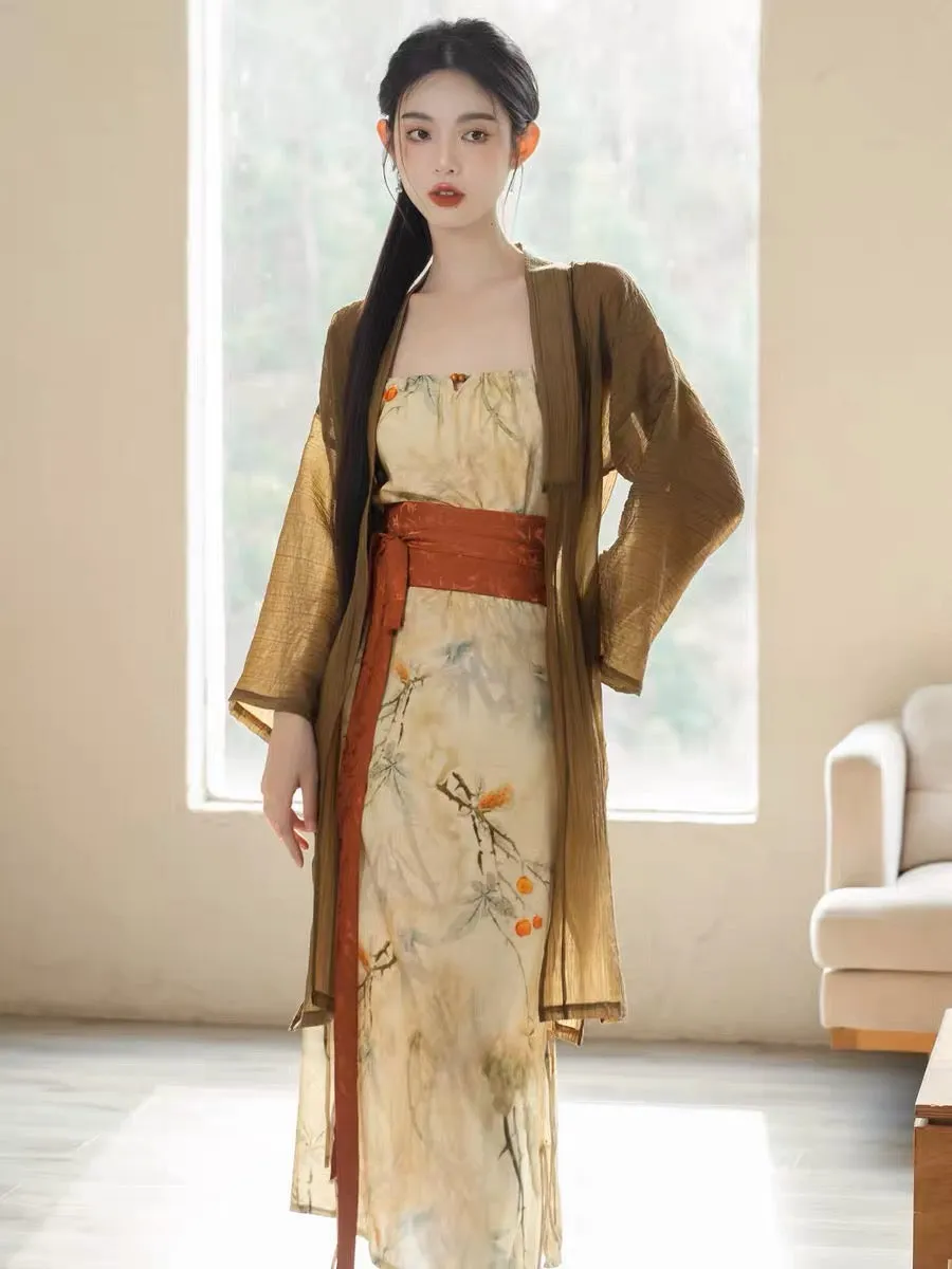 Mandarin Modern Tang Style Hanfu Dress