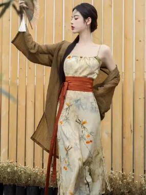 Mandarin Modern Tang Style Hanfu Dress