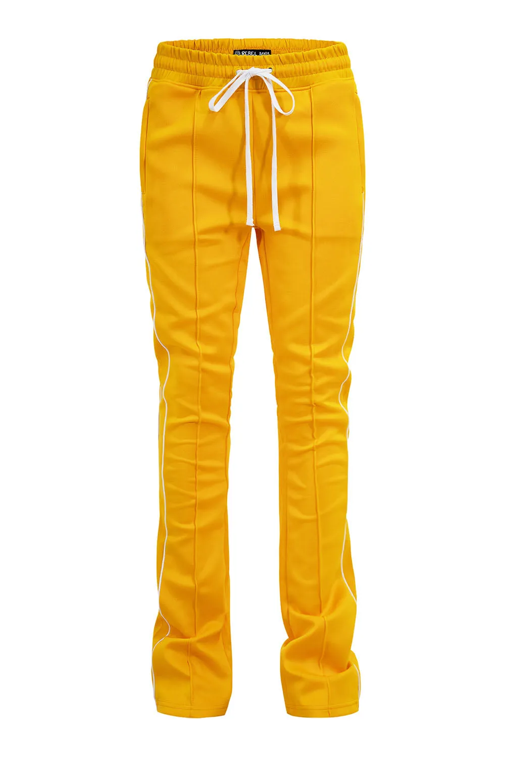 Men's Essential Solid Stacked Fit Flared Track Pants