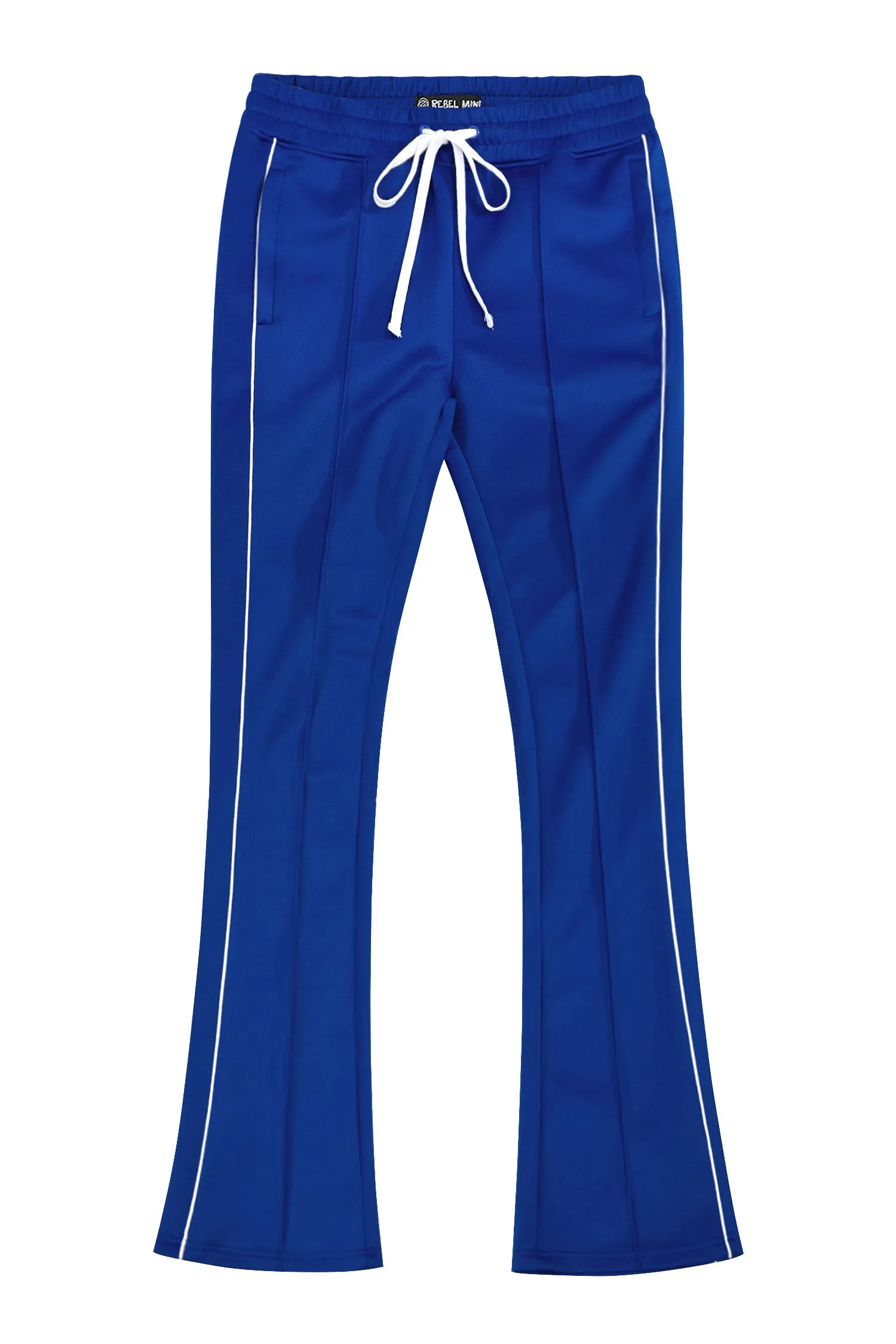 Men's Essential Solid Stacked Fit Flared Track Pants