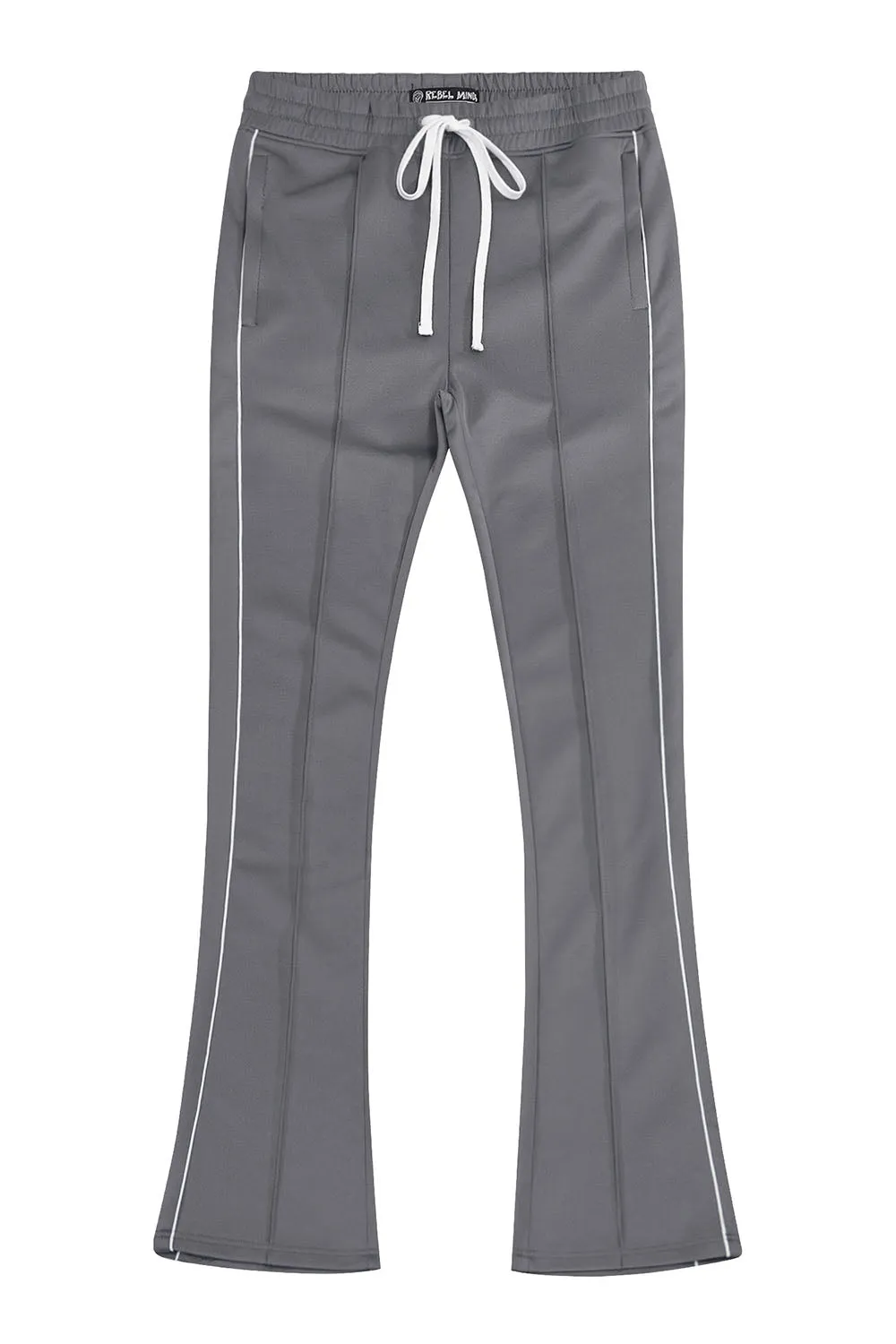 Men's Essential Solid Stacked Fit Flared Track Pants