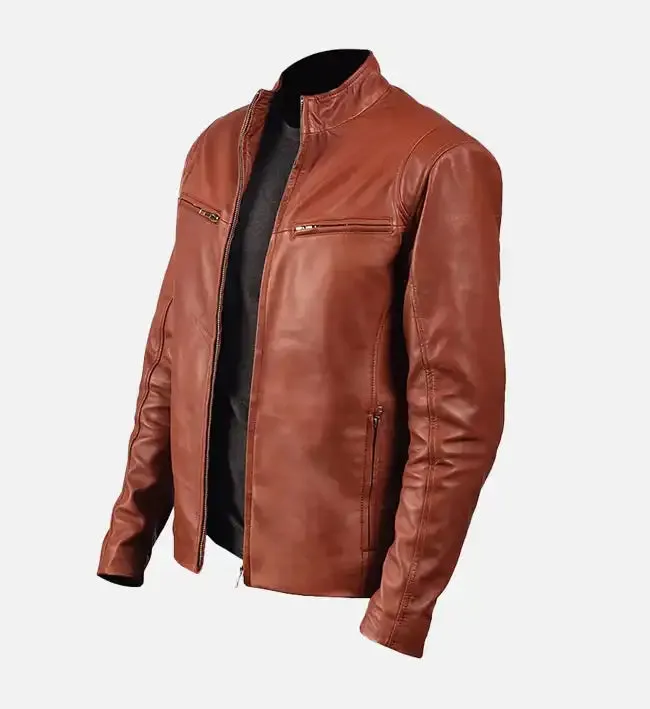 Men’s Iconic Brown Leather Jacket