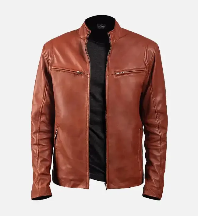 Men’s Iconic Brown Leather Jacket