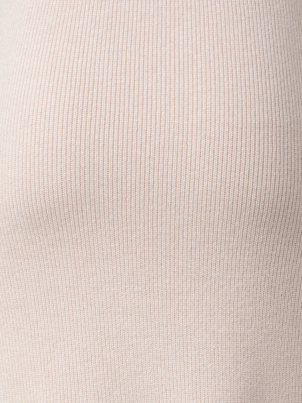 Midi Knit Skirt in Ribbed Cashmere