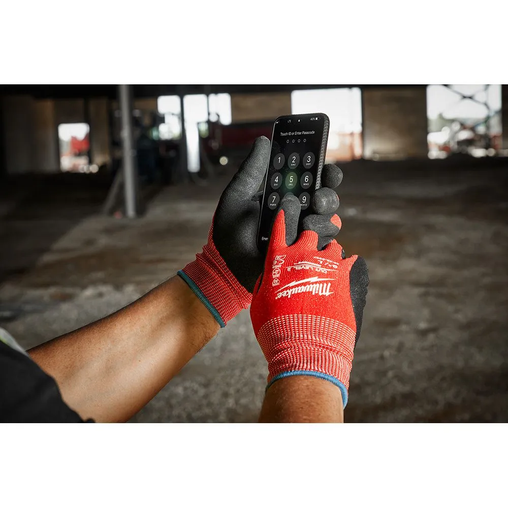 Milwaukee 48-22-8926B Cut Level 2 Nitrile Dipped Gloves - Medium - Bulk 12PK